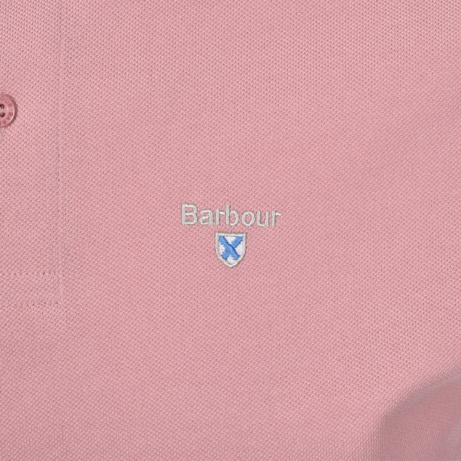 Alternative Image for ProductBarbour Pique Polo T Shirt Pink3